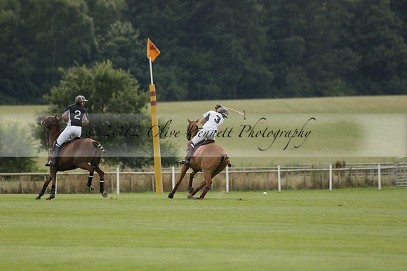 Beau Design v Boscom in an August Rother Cup 4 goal polo match at Cowdray Park Polo Club on Wednesday 07 August 2013