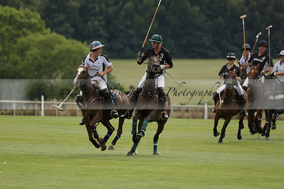 Beau Design v Boscom in an August Rother Cup 4 goal polo match at Cowdray Park Polo Club on Wednesday 07 August 2013