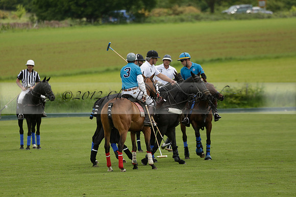 Pluma Negra v Turquoise in the Jubilee Cup Subsidiary Final Polo match 2013.06.02