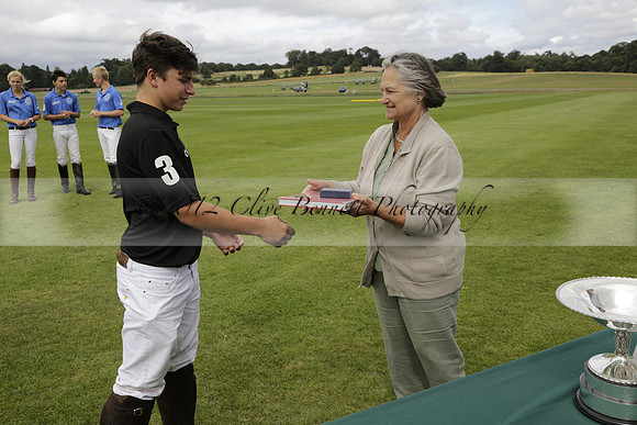 The Colts Cup presentation at Cowdray Park Polo Club on Lawns 2 on Thursday 15 August 2013 2013.08.15