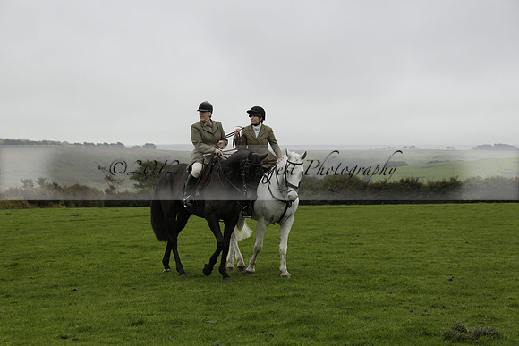 Devon & Somerset Staghounds meet at Larkbarrow Corner. North Devon. 2013.10.18 www.polopictures.co.uk