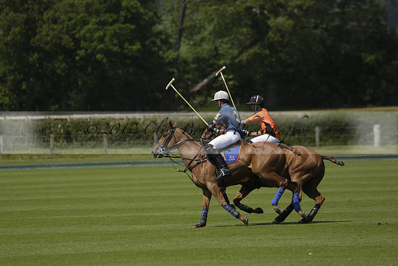 Four Quarters Orange v Montana in a Cicero Cup Polo match 2013.06.06