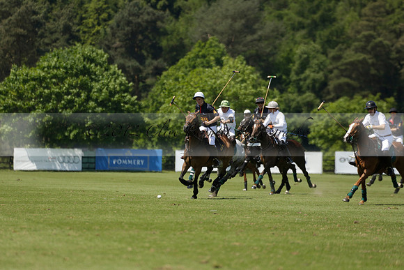 Black Bears v Salkeld in a Cartier Queens Cup polo match 2013.06.05