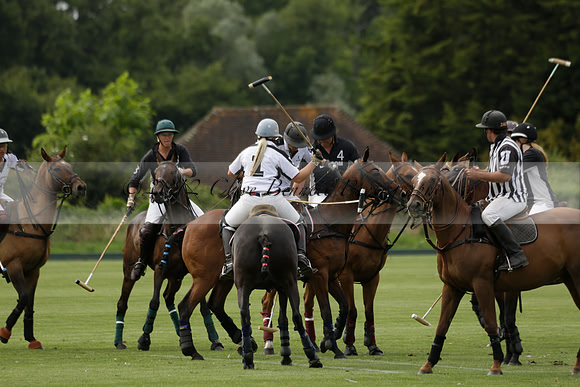 Beau Design v Boscom in an August Rother Cup 4 goal polo match at Cowdray Park Polo Club on Wednesday 07 August 2013