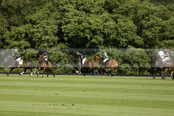 Jaeger Le Coultre (black)  v Wairakei Pastoral (white) in a Jaeger Le Coultre Holden White Cup polo match played on 29 July 2013 at Cowdray Park Polo Club on Brooksfieldwww.polopictures.co.uk