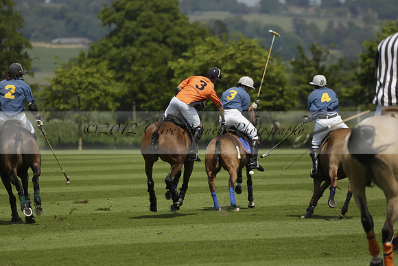 Four Quarters Orange v Montana in a Cicero Cup Polo match 2013.06.06