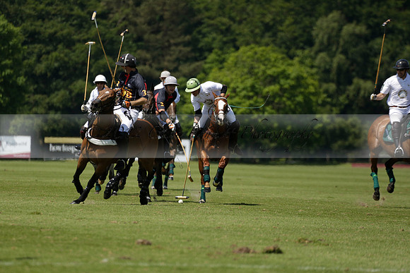 Black Bears v Salkeld in a Cartier Queens Cup polo match 2013.06.05