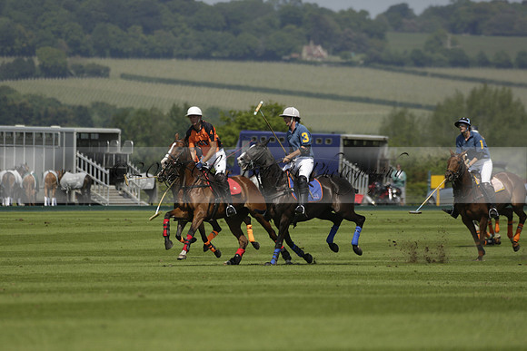 Four Quarters Orange v Montana in a Cicero Cup Polo match 2013.06.06