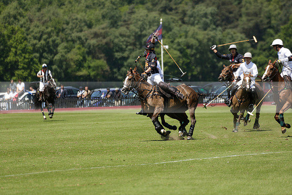 Black Bears v Salkeld in a Cartier Queens Cup polo match 2013.06.05