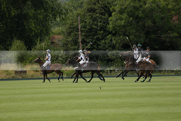 Beau Design v Boscom in an August Rother Cup 4 goal polo match at Cowdray Park Polo Club on Wednesday 07 August 2013