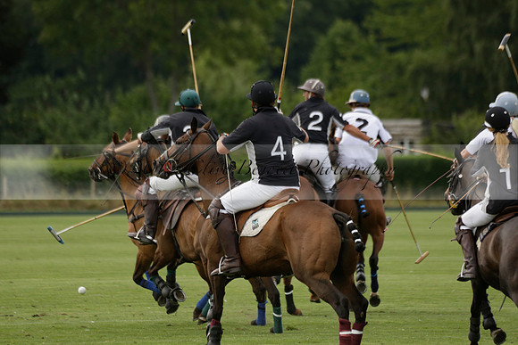 Beau Design v Boscom in an August Rother Cup 4 goal polo match at Cowdray Park Polo Club on Wednesday 07 August 2013