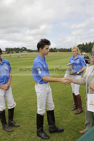 The Colts Cup presentation at Cowdray Park Polo Club on Lawns 2 on Thursday 15 August 2013 2013.08.15