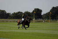 Maiz Dulce (green) v River (blue) in a Uber Polo Midsummer 12 goal polo match on Wednesday 21 August 2013 at Cowdray park Polo Club on Ambersham 2.  www.polopictures.co.uk