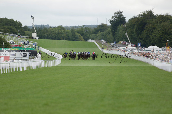 Race 6 Goodwood The British Stallion Studs Turf Club E.B.F. Fillies Stakes. 20130731. Race winner Ribbons owner Elite Racing Club