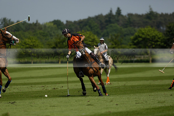 Four Quarters Orange v Montana in a Cicero Cup Polo match 2013.06.06