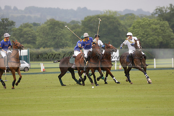 Burningfold v Combe Place in a June 4 Goal Cup polo match 2013.06.11