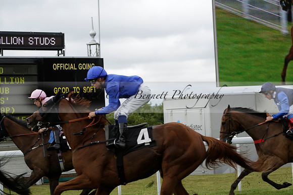 Race 6 Goodwood The British Stallion Studs Turf Club E.B.F. Fillies Stakes. 20130731. Race winner Ribbons owner Elite Racing Club
