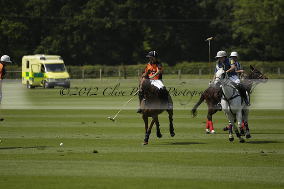 Four Quarters Orange v Montana in a Cicero Cup Polo match 2013.06.06