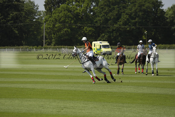 Four Quarters Orange v Montana in a Cicero Cup Polo match 2013.06.06