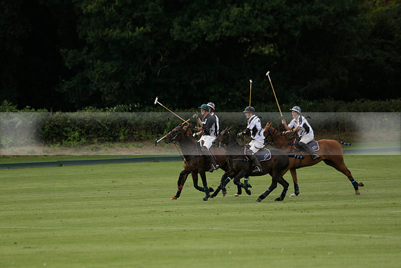 Beau Design v Boscom in an August Rother Cup 4 goal polo match at Cowdray Park Polo Club on Wednesday 07 August 2013