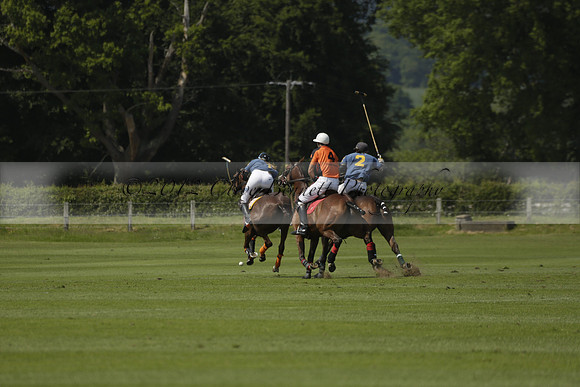 Four Quarters Orange v Montana in a Cicero Cup Polo match 2013.06.06