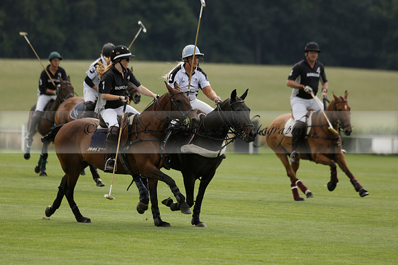 Beau Design v Boscom in an August Rother Cup 4 goal polo match at Cowdray Park Polo Club on Wednesday 07 August 2013