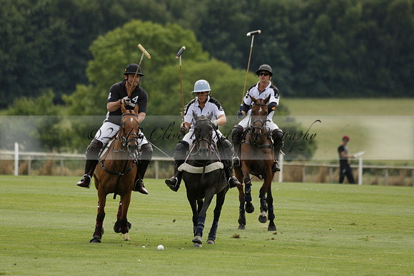 Beau Design v Boscom in an August Rother Cup 4 goal polo match at Cowdray Park Polo Club on Wednesday 07 August 2013