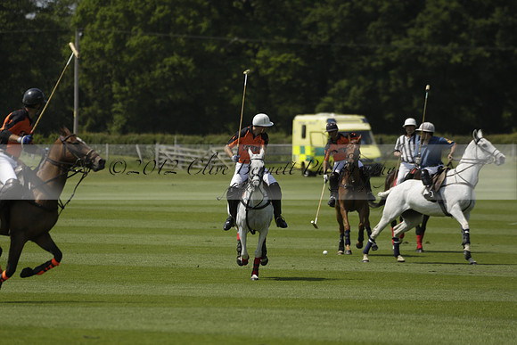 Four Quarters Orange v Montana in a Cicero Cup Polo match 2013.06.06