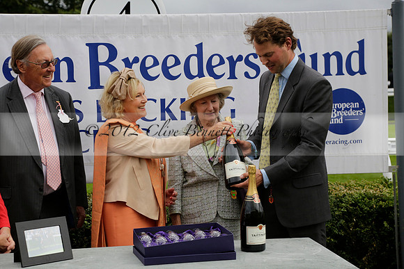 Race 6 Goodwood The British Stallion Studs Turf Club E.B.F. Fillies Stakes. 20130731. Race winner Ribbons owner Elite Racing Club