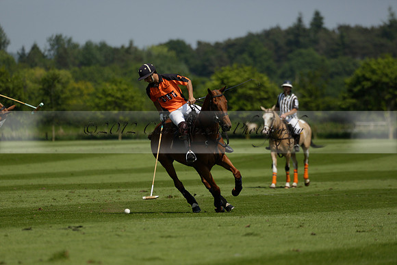 Four Quarters Orange v Montana in a Cicero Cup Polo match 2013.06.06