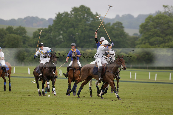 Burningfold v Combe Place in a June 4 Goal Cup polo match 2013.06.11