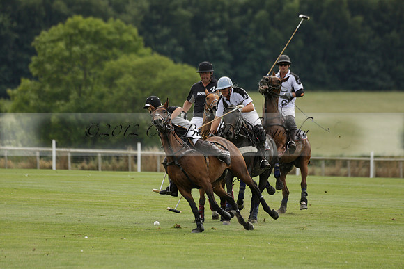 Beau Design v Boscom in an August Rother Cup 4 goal polo match at Cowdray Park Polo Club on Wednesday 07 August 2013