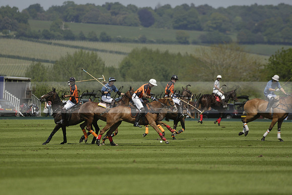 Four Quarters Orange v Montana in a Cicero Cup Polo match 2013.06.06