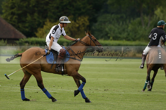 Beau Design v Boscom in an August Rother Cup 4 goal polo match at Cowdray Park Polo Club on Wednesday 07 August 2013
