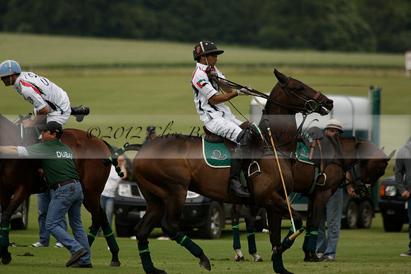 Dubai v La Bamba de Areco in a Veuve Clicquot Gold Cup Polo Match 2013.07.04