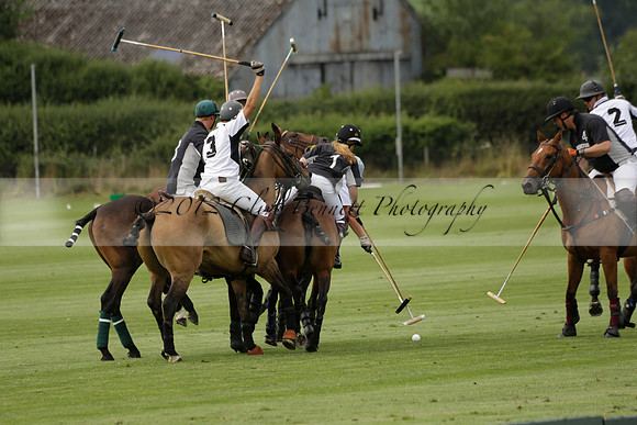Beau Design v Boscom in an August Rother Cup 4 goal polo match at Cowdray Park Polo Club on Wednesday 07 August 2013
