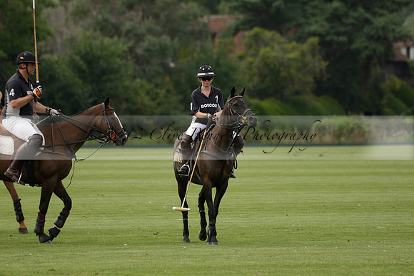 Beau Design v Boscom in an August Rother Cup 4 goal polo match at Cowdray Park Polo Club on Wednesday 07 August 2013