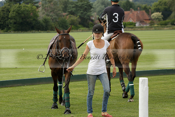 Beau Design v Boscom in an August Rother Cup 4 goal polo match at Cowdray Park Polo Club on Wednesday 07 August 2013