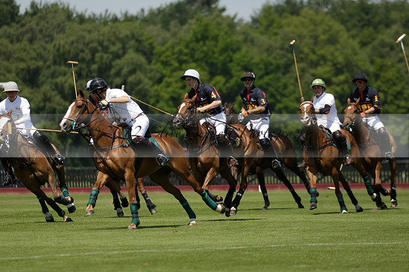 Black Bears v Salkeld in a Cartier Queens Cup polo match 2013.06.05