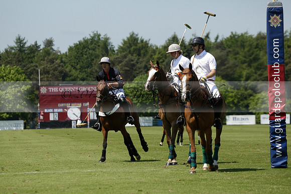 Black Bears v Salkeld in a Cartier Queens Cup polo match 2013.06.05