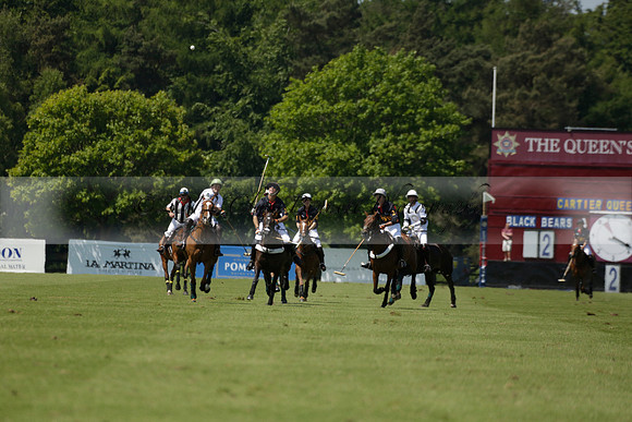Black Bears v Salkeld in a Cartier Queens Cup polo match 2013.06.05