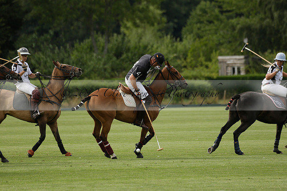 Beau Design v Boscom in an August Rother Cup 4 goal polo match at Cowdray Park Polo Club on Wednesday 07 August 2013