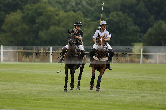 Beau Design v Boscom in an August Rother Cup 4 goal polo match at Cowdray Park Polo Club on Wednesday 07 August 2013