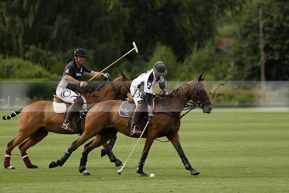 Beau Design v Boscom in an August Rother Cup 4 goal polo match at Cowdray Park Polo Club on Wednesday 07 August 2013