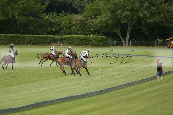 Beau Design v Boscom in an August Rother Cup 4 goal polo match at Cowdray Park Polo Club on Wednesday 07 August 2013