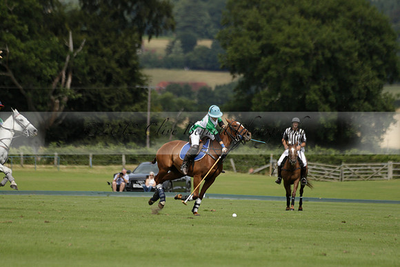Burningfold (blue) v Wairakei Pastoral (green) in the Ruins Cup Final on Sunday 04 August 2013.
