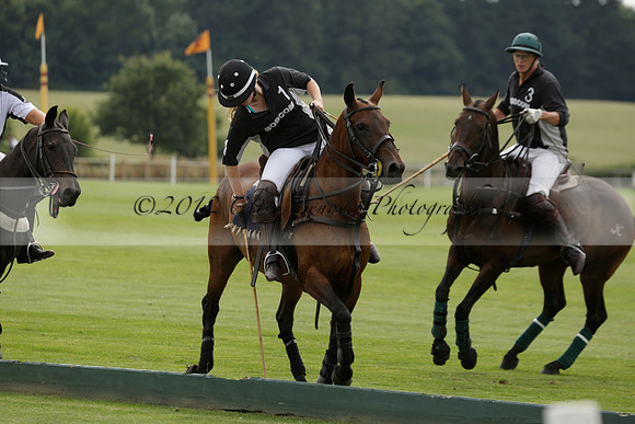 Beau Design v Boscom in an August Rother Cup 4 goal polo match at Cowdray Park Polo Club on Wednesday 07 August 2013