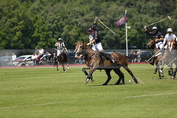 Black Bears v Salkeld in a Cartier Queens Cup polo match 2013.06.05