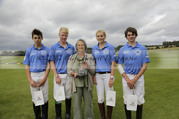 The Colts Cup presentation at Cowdray Park Polo Club on Lawns 2 on Thursday 15 August 2013 2013.08.15