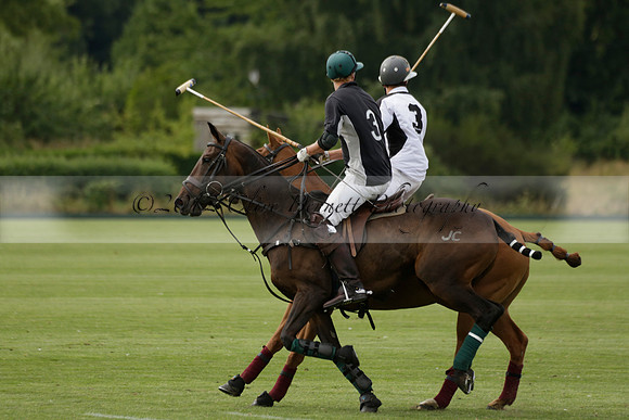 Beau Design v Boscom in an August Rother Cup 4 goal polo match at Cowdray Park Polo Club on Wednesday 07 August 2013